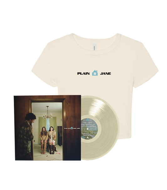 Plain Jane Vinyl (signed) + Women's Babydoll Tee