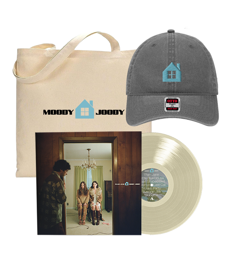 Plain Jane Vinyl (signed) + Tote & Hat Bundle